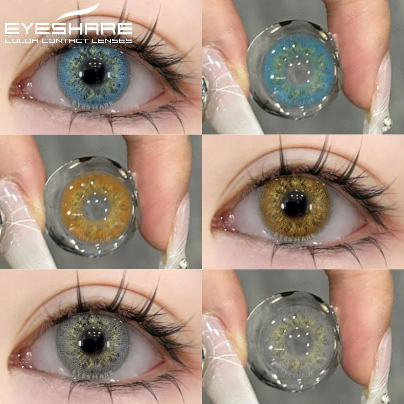 Цветные контактные линзы EYESHARE, 1 пара/2 шт., цветные контактные линзы для глаз, синие цветные модные серые контакты, коричневые линзы для глаз для повседневного использования
Цветные контактные линзы EYESHARE, 1 пара/2 шт., цветные контактные линзы для глаз, синие цветные модные серые контакты, коричневые линзы для глаз для повседневного использования