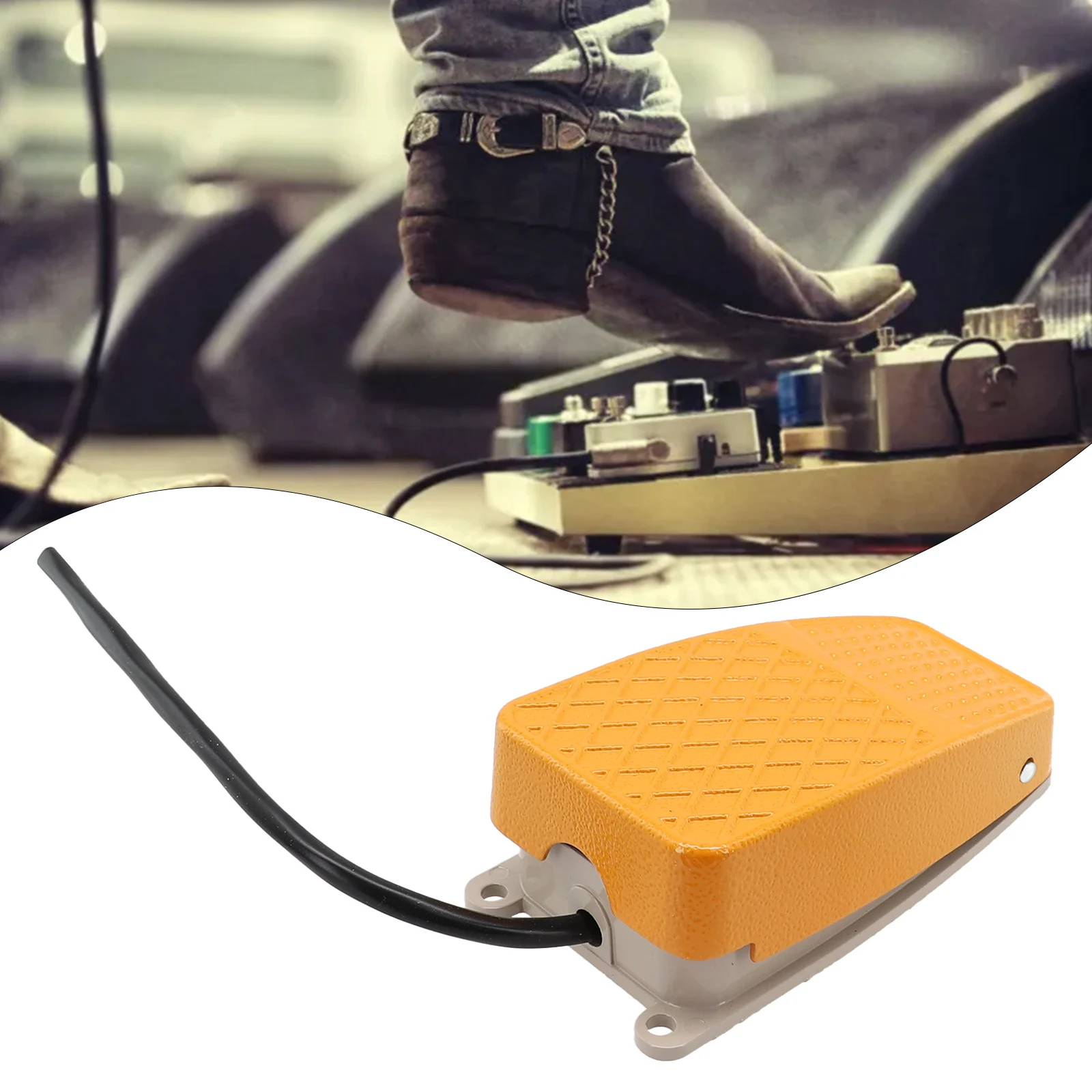 1Pcs Foot Switch Aluminum 250VAC 10A SPDT NO NC Electric Power Pedal Latching / Momentary 15CM Antiskid Pedal Tool Accessories
1Pcs Foot Switch Aluminum 250VAC 10A SPDT NO NC Electric Power Pedal Latching / Momentary 15CM Antiskid Pedal Tool Accessories