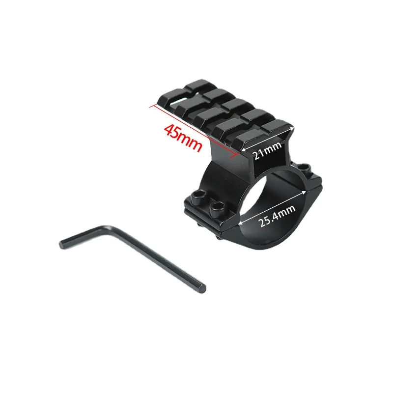 

Hunting25.4mm pipe clamp sight bracket foreign trade sight bracket with rail clamp flashlight clamp