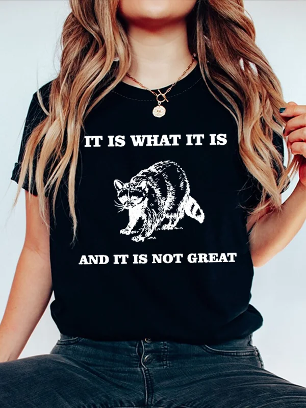 Это то, что это и не очень забавный девиз, женская футболка, милая Хлопковая женская футболка с принтом Проциона, женская футболка
Это то, что это и не очень забавный девиз, женская футболка, милая Хлопковая женская футболка с принтом Проциона, женская футболка