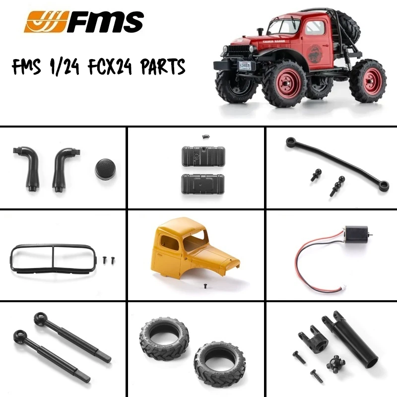 FMS 1/24 FCX24 Power Wagon RTR 12401 2.4G 4WD RC Car Car Shell Anti-collision Shock Absorber Door Bridge Steering Gear Parts
FMS 1/24 FCX24 Power Wagon RTR 12401 2.4G 4WD RC Car Car Shell Anti-collision Shock Absorber Door Bridge Steering Gear Parts