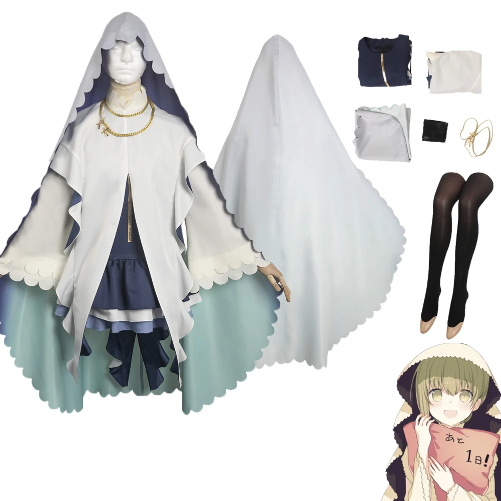 

Anime Saint Cecilia and Pastor Lawrence Cecilia Cosplay Costume Dress Cloak Outfits For Adult Women Girls Carnival Suit