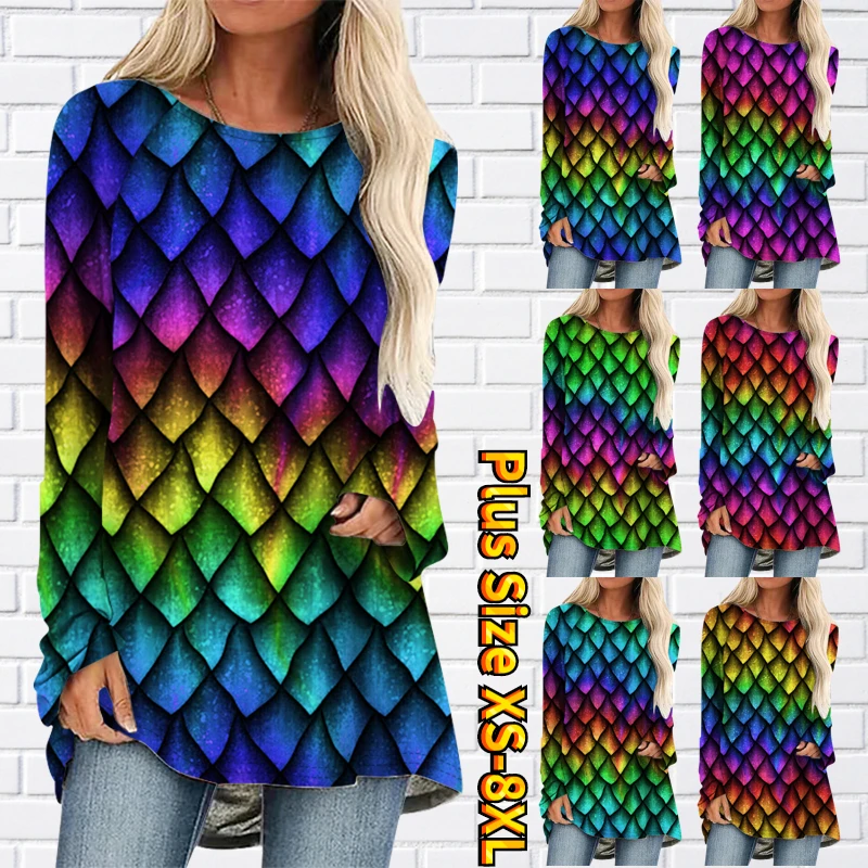 Autumn Women's Vintage Oversized Tops Round Neck Loose Long Sleeve Winter Ladies New Design Printing Elegance Pullover T-shirt
Autumn Women's Vintage Oversized Tops Round Neck Loose Long Sleeve Winter Ladies New Design Printing Elegance Pullover T-shirt