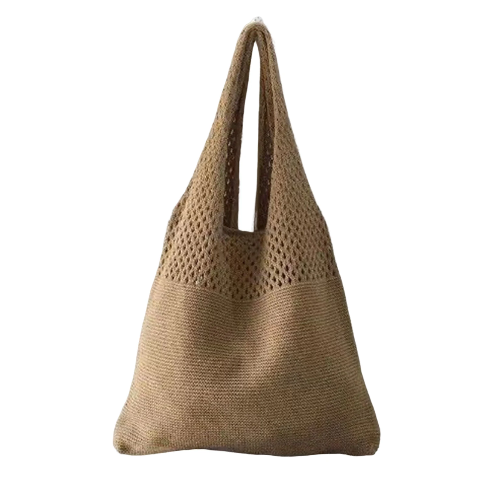 Vintage Knitted Shoulder Bag 7 Colors Super Lightweight Top-Handle Bag for Travel Shopping Bea Picnic
Vintage Knitted Shoulder Bag 7 Colors Super Lightweight Top-Handle Bag for Travel Shopping Bea Picnic