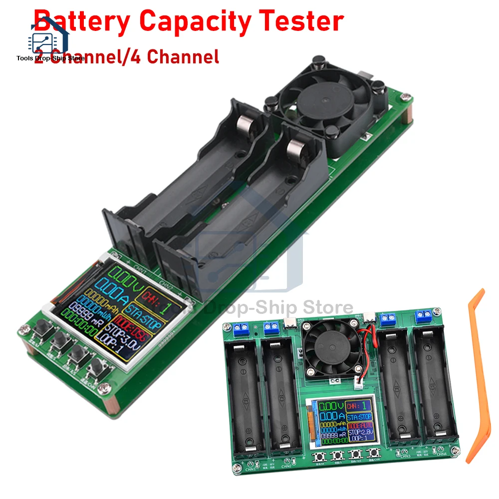 2/4CH 18650 Battery Capacity LCD Tester Module MAh MWh Type-C Digital Display Lithium Battery Measurement Power Detector Tester
2/4CH 18650 Battery Capacity LCD Tester Module MAh MWh Type-C Digital Display Lithium Battery Measurement Power Detector Tester