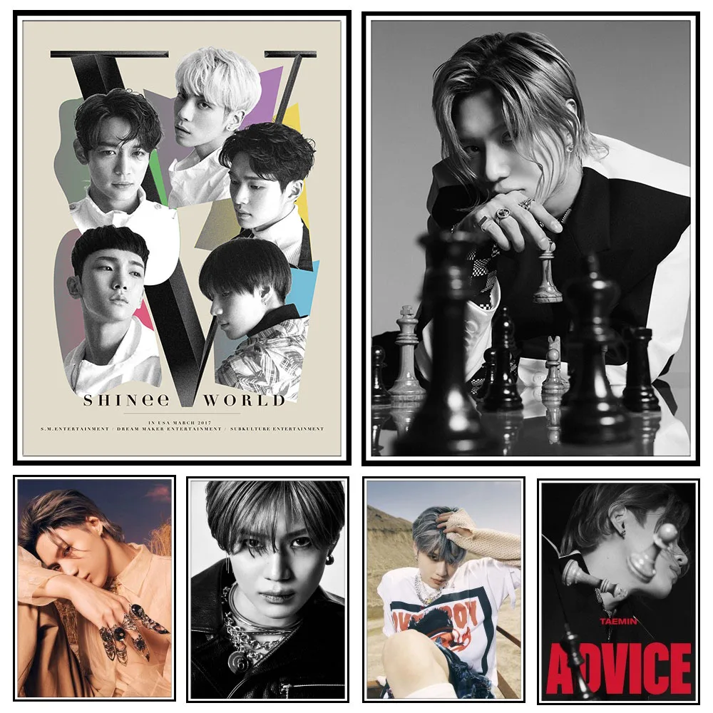Новый постер KPOP SHINee, Высококачественная печатная бумага, художественная живопись, настенное искусство, альбом Singer Taemin, фото, настенные наклейки, домашний декор 
Новый постер KPOP SHINee, Высококачественная печатная бумага, художественная живопись, настенное искусство, альбом Singer Taemin, фото, настенные наклейки, домашний декор