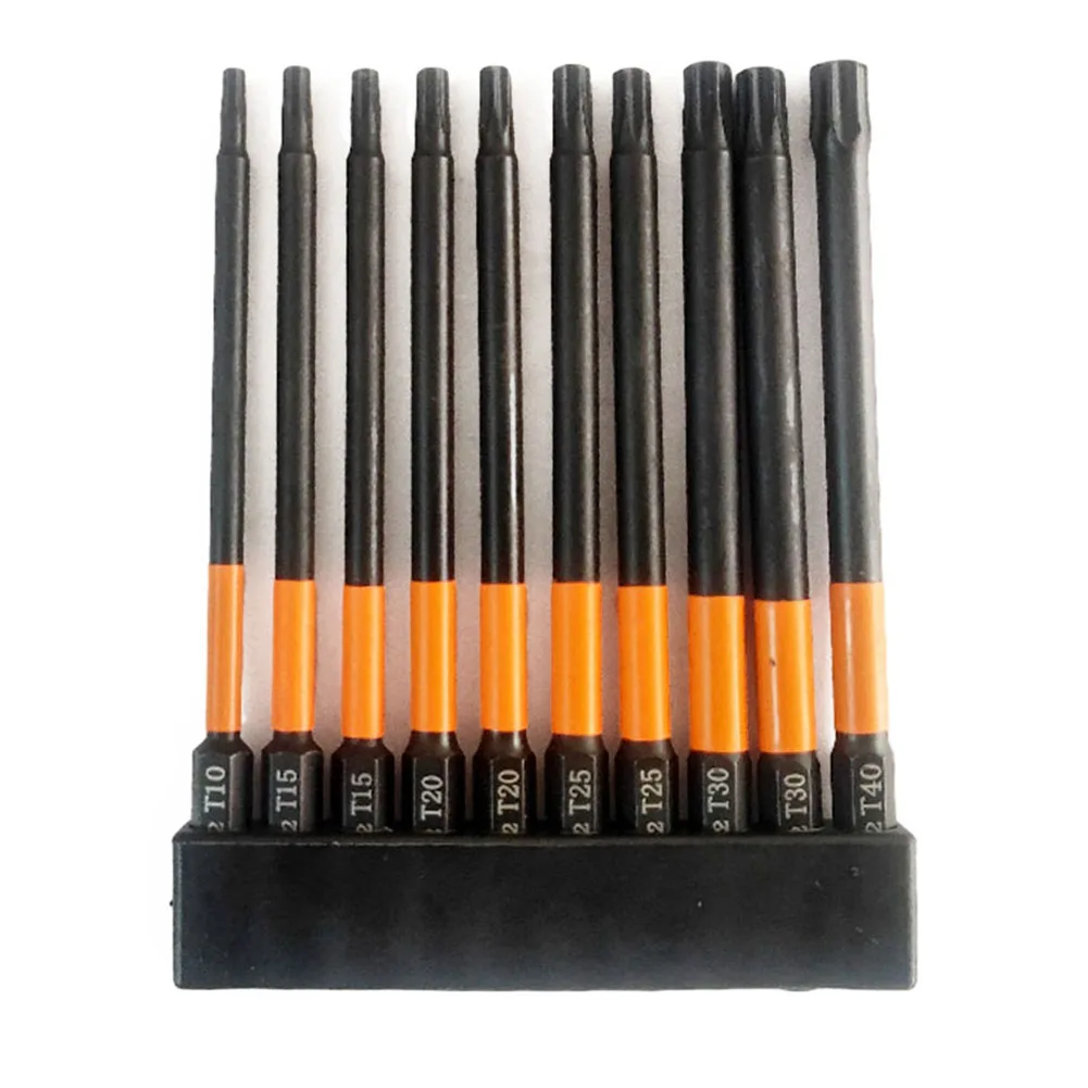 High Strength Torx Bit Set 11pcs 100mm Length Hex Shank Magnetic Ideal for Mechanical and Household Projects
High Strength Torx Bit Set 11pcs 100mm Length Hex Shank Magnetic Ideal for Mechanical and Household Projects