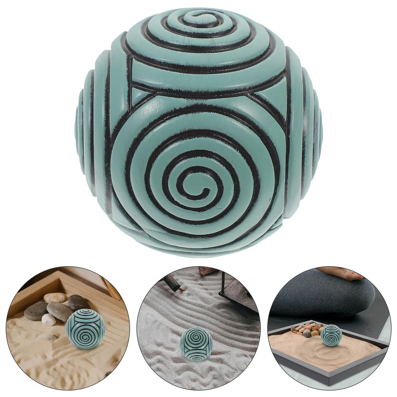 

Zen Garden песочный шар печать Сфера японский Рабочий стол медитация песочный ящик аксессуар
