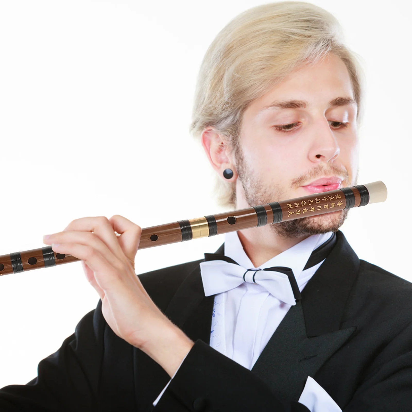 Two-section Flute Traditional Musical Instrument Long with Storage Pouch Detachable Playing Supply Classic
Two-section Flute Traditional Musical Instrument Long with Storage Pouch Detachable Playing Supply Classic