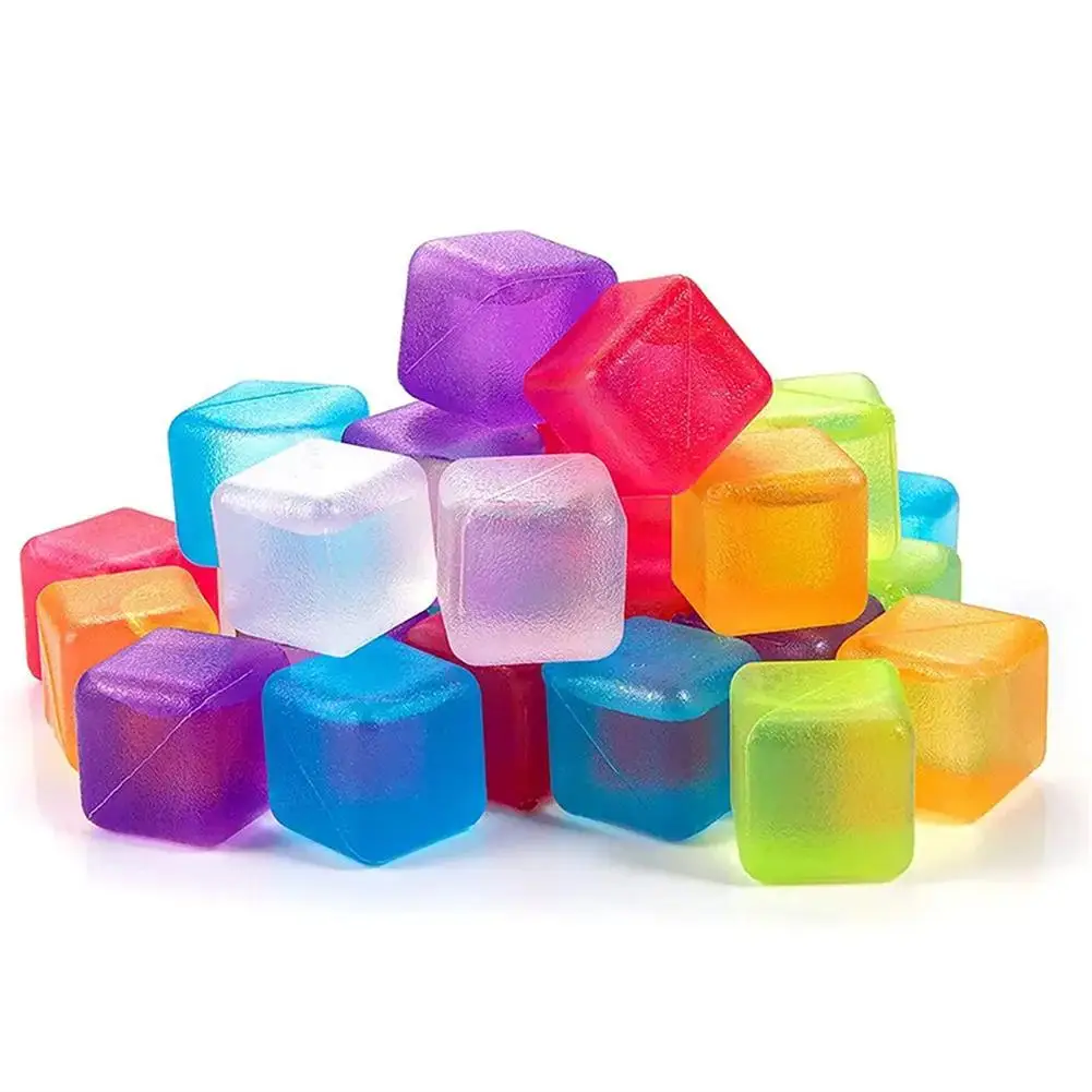 20pcs Reusable Ice Cube Mold 3D Ice Cube Multicolor Cooling Tool Colorful Square Plastic Ice Cube Refreezable Ice Cube
20pcs Reusable Ice Cube Mold 3D Ice Cube Multicolor Cooling Tool Colorful Square Plastic Ice Cube Refreezable Ice Cube