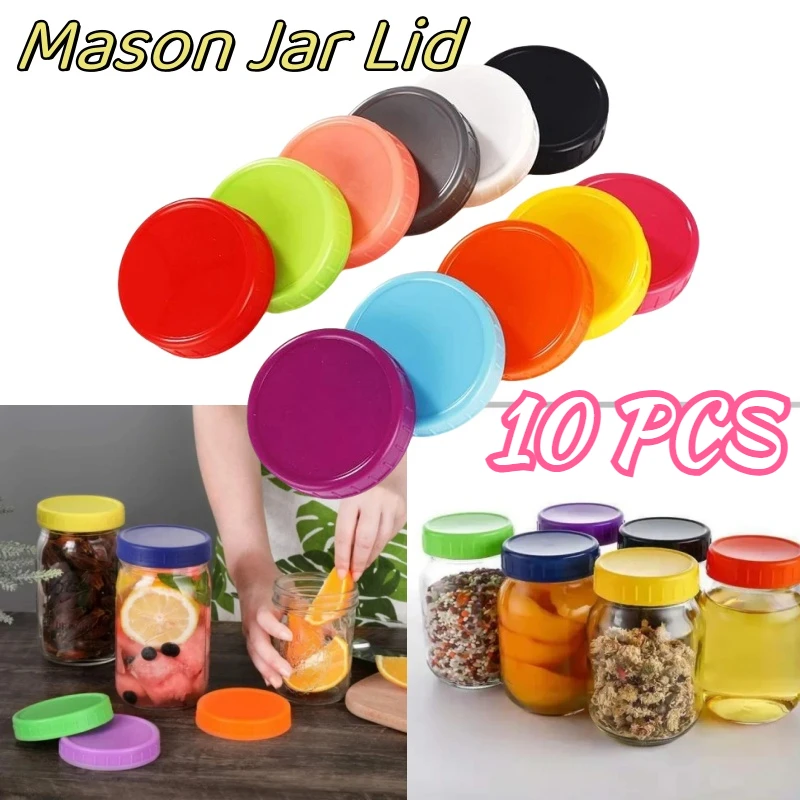 10PCS Mason Jar Lids Plastic 86mm 70mm Compatible Ball Kerr Brands Reusable Leak-proof Sealing Silicone Lids Kitchen Accessories
10PCS Mason Jar Lids Plastic 86mm 70mm Compatible Ball Kerr Brands Reusable Leak-proof Sealing Silicone Lids Kitchen Accessories