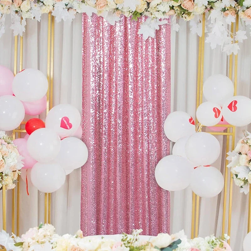 1PC Pink Sequin Backdrop Curtains 2FTx8FT for Wedding Decoration Baby Shower Christmas Halloween Birthday Party Background Drape
1PC Pink Sequin Backdrop Curtains 2FTx8FT for Wedding Decoration Baby Shower Christmas Halloween Birthday Party Background Drape
