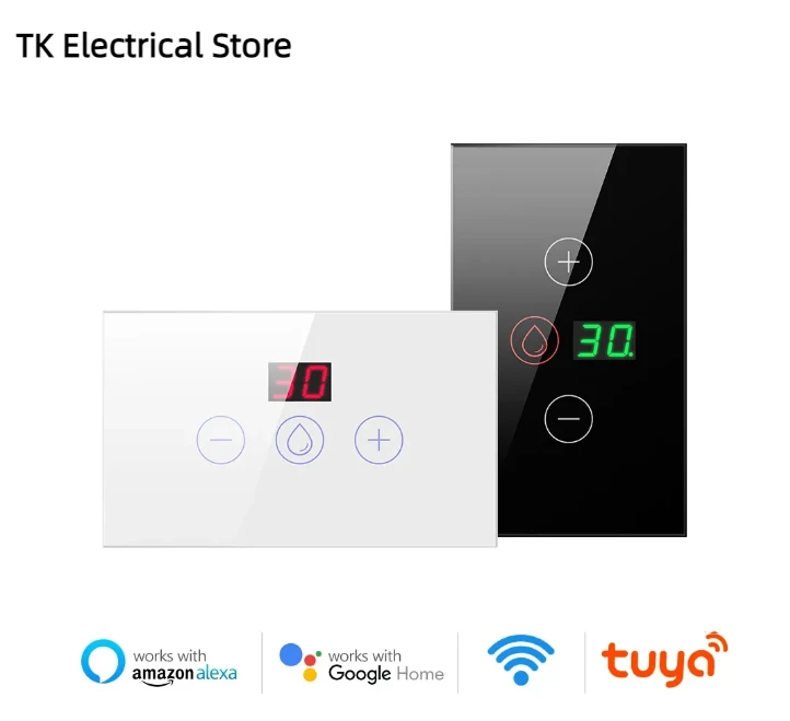 WiFi Boiler Switch,4400W EU/US Standard Smart Water Heater Switch,Tuya Smart Life App Control work with Alexa Google home
WiFi Boiler Switch,4400W EU/US Standard Smart Water Heater Switch,Tuya Smart Life App Control work with Alexa Google home