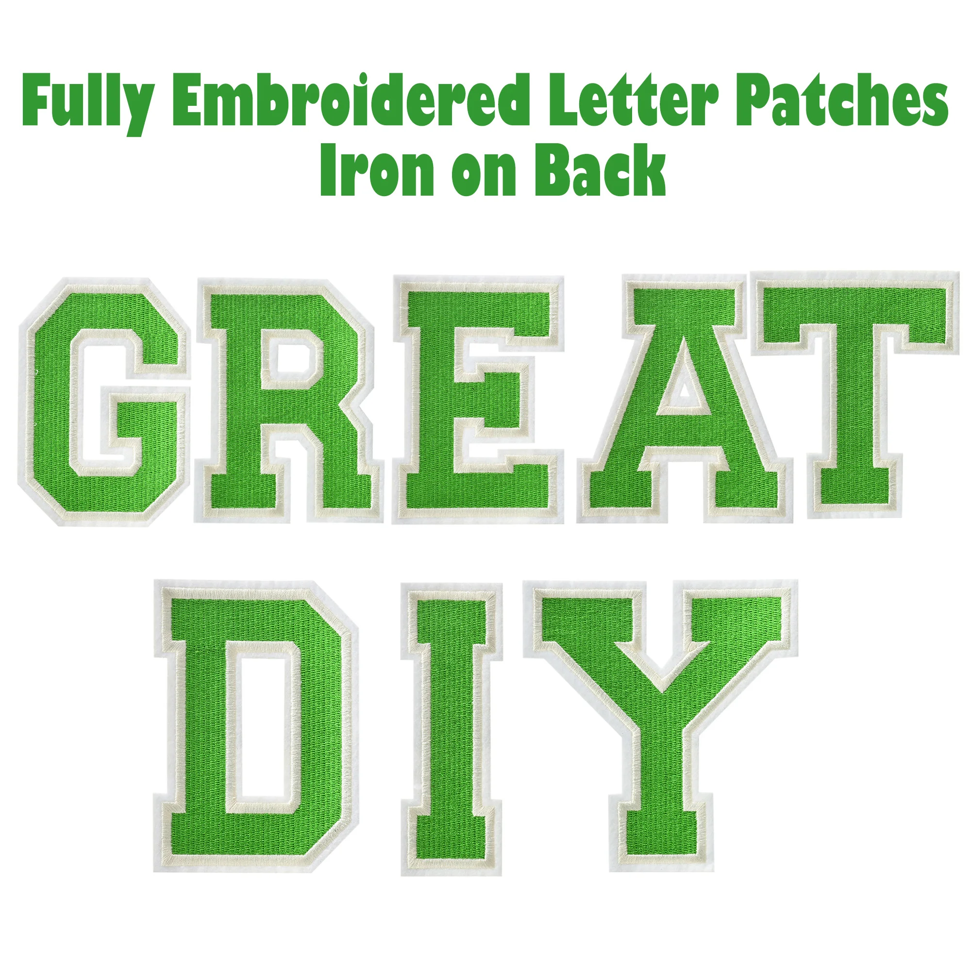 Large Green Embroidery Letters, Iron-on Patches, Embroidered Letter Appliques, A to Z, 11.3cm H Patches, 4.4IN H
Large Green Embroidery Letters, Iron-on Patches, Embroidered Letter Appliques, A to Z, 11.3cm H Patches, 4.4IN H