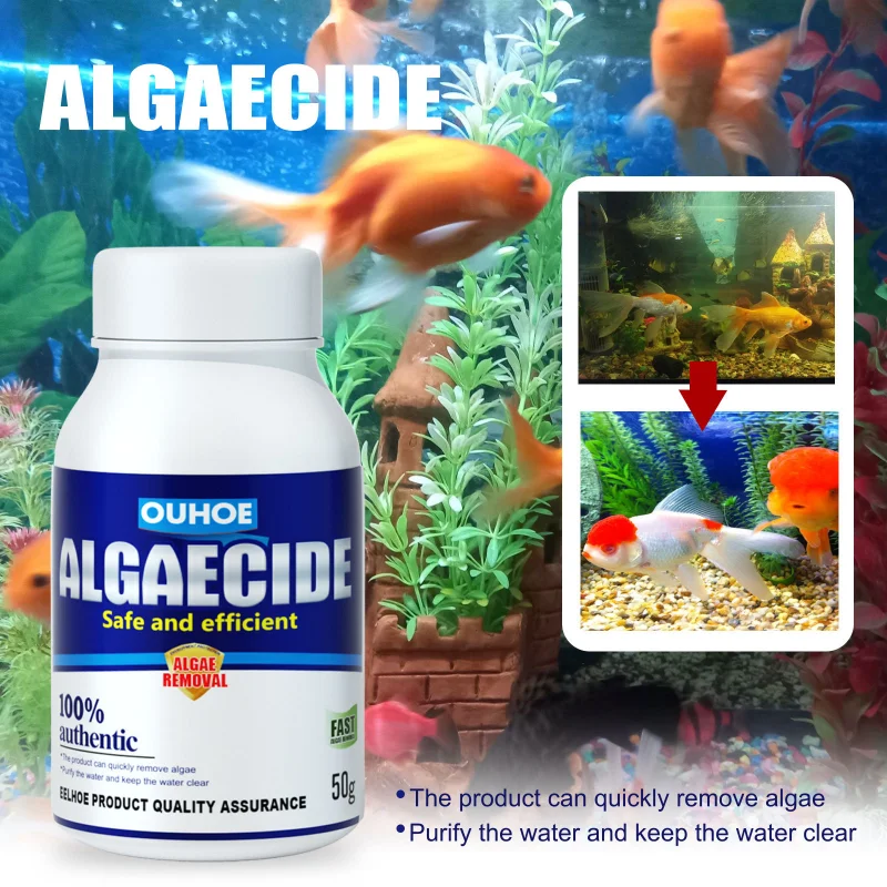 

Purifier Aquarium Algae Removal Algaecide Detergent Cleaning Tool Cleaning Agent Algae Prevention Fish Tank Moss Remover 50g