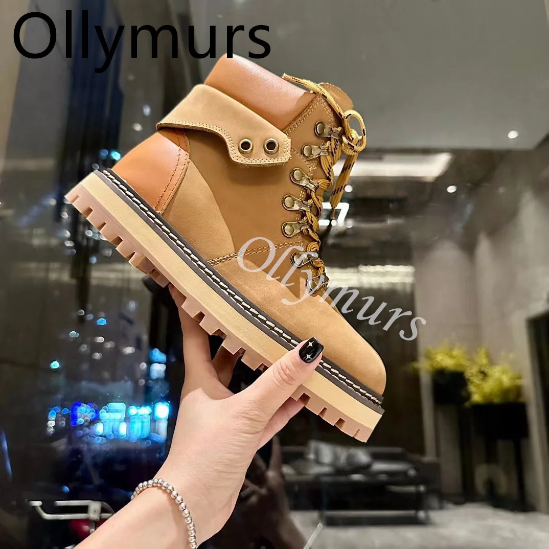 Shoes Women Genuine Leather Comfortable Ankle Lace Up Boots Heels Round Toe Ankle Warm Fur Boots Autumn Flats Luxury Designer
Shoes Women Genuine Leather Comfortable Ankle Lace Up Boots Heels Round Toe Ankle Warm Fur Boots Autumn Flats Luxury Designer