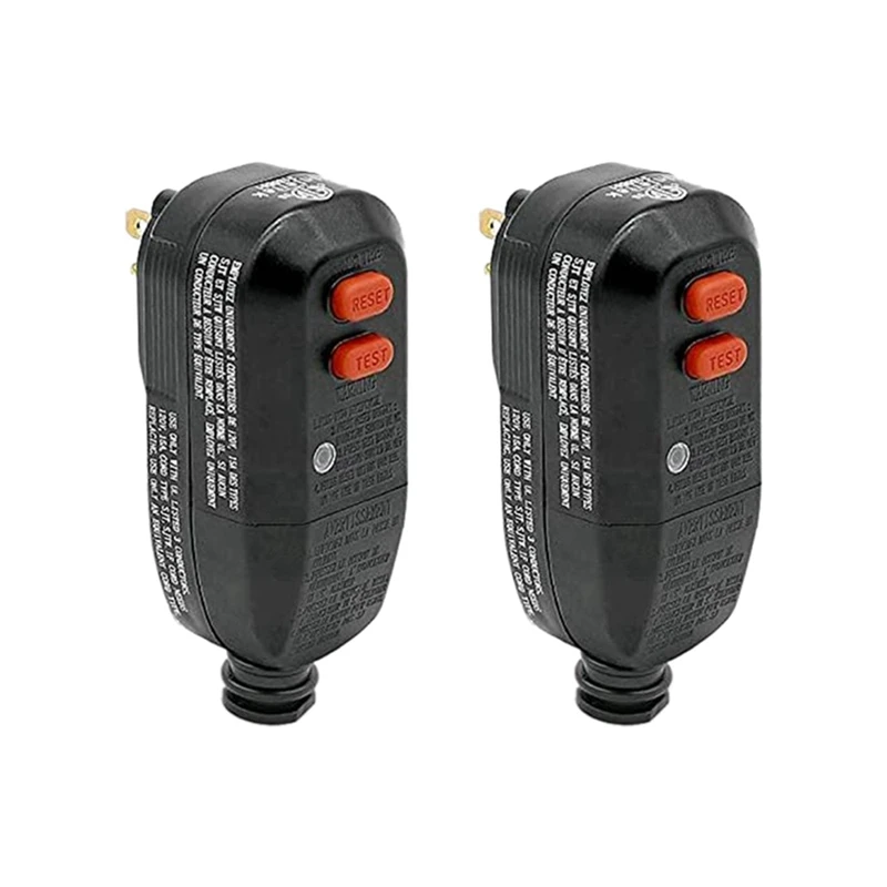 US Plug,2Pcs GFCI Plug Replacement 3 Prong, Auto Reset 15Amp Listed Ground Fault Circuit Interrupter Adapter Replacement Parts
US Plug,2Pcs GFCI Plug Replacement 3 Prong, Auto Reset 15Amp Listed Ground Fault Circuit Interrupter Adapter Replacement Parts