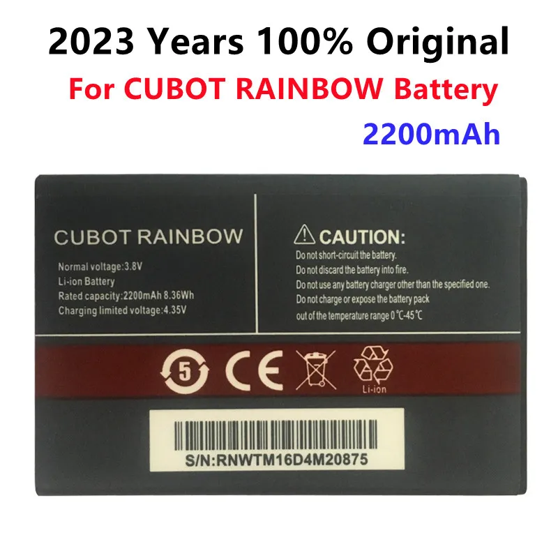 100% новый аккумулятор Cubot Rainbow 2200 мАч для смартфона Cubot Rainbow + в наличии
100% новый аккумулятор Cubot Rainbow 2200 мАч для смартфона Cubot Rainbow + в наличии