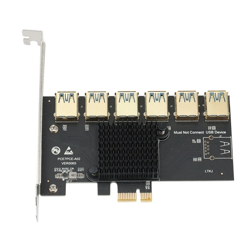Плата расширения PCI Express PCIE 1-6 USB 3,0 для PCI Express X16, графическая карта Riser ETH, Майнер биткоинов, плата расширения
Плата расширения PCI Express PCIE 1-6 USB 3,0 для PCI Express X16, графическая карта Riser ETH, Майнер биткоинов, плата расширения