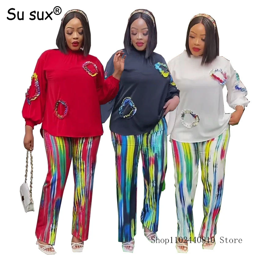 2023 Spring Autumn Blouse Shirt Two Piece Set Women Outfits Casual O Neck Top and Multicolour Pant Sets Tracksuit Vestidos Femme
2023 Spring Autumn Blouse Shirt Two Piece Set Women Outfits Casual O Neck Top and Multicolour Pant Sets Tracksuit Vestidos Femme