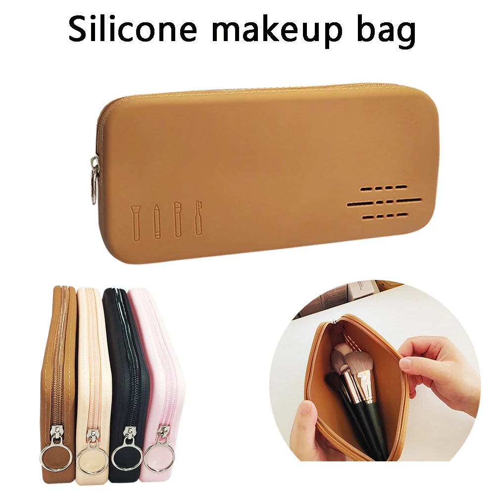 Simple Fashion Personality Cosmetics Makeup Brush Square Silicone Storage Bag Large Capacity Portable Zipper Bag
Simple Fashion Personality Cosmetics Makeup Brush Square Silicone Storage Bag Large Capacity Portable Zipper Bag