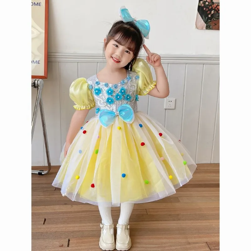 Children's performance costumes Barbie, dream butterfly girl fluffy gauze skirt, cute dance sequin performance costumes
Children's performance costumes Barbie, dream butterfly girl fluffy gauze skirt, cute dance sequin performance costumes