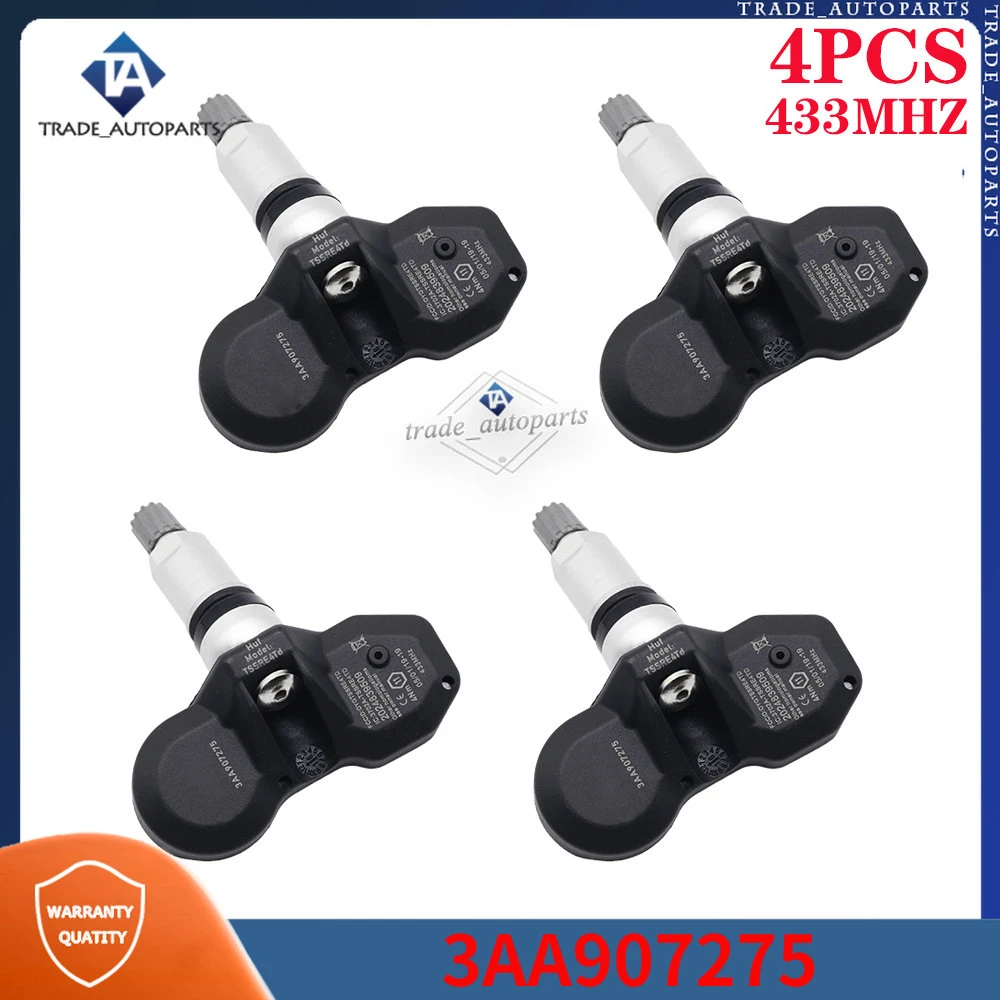3AA907275 Car Tire Pressure Monitoring Sensor 4Pcs For Volkswagen Tiguan Passat CC 433MHZ TPMS TYRE SENSOR 3AA907275B
3AA907275 Car Tire Pressure Monitoring Sensor 4Pcs For Volkswagen Tiguan Passat CC 433MHZ TPMS TYRE SENSOR 3AA907275B