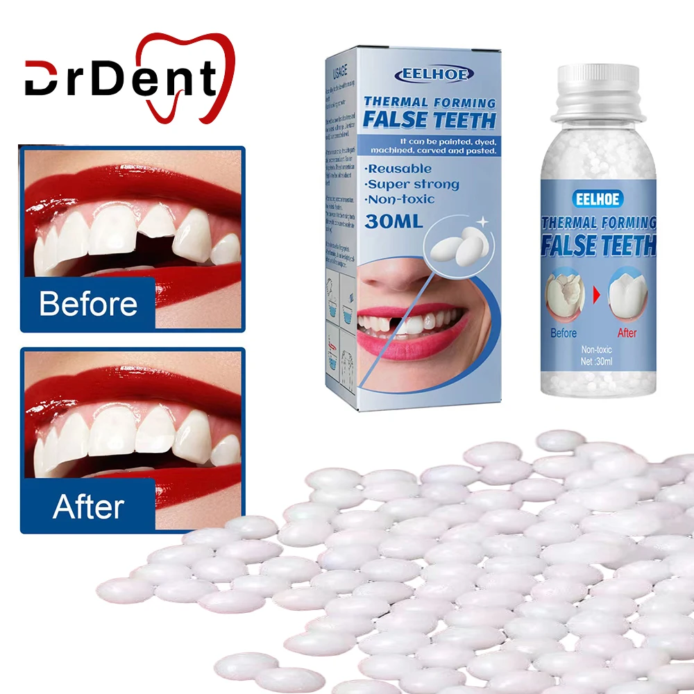 

Dental Broken Teeth Crown BridgesTooth Orthodontic Repair Shapeable Teeth Gaps Filling Solid Temporary Tooth Repair False Teeth