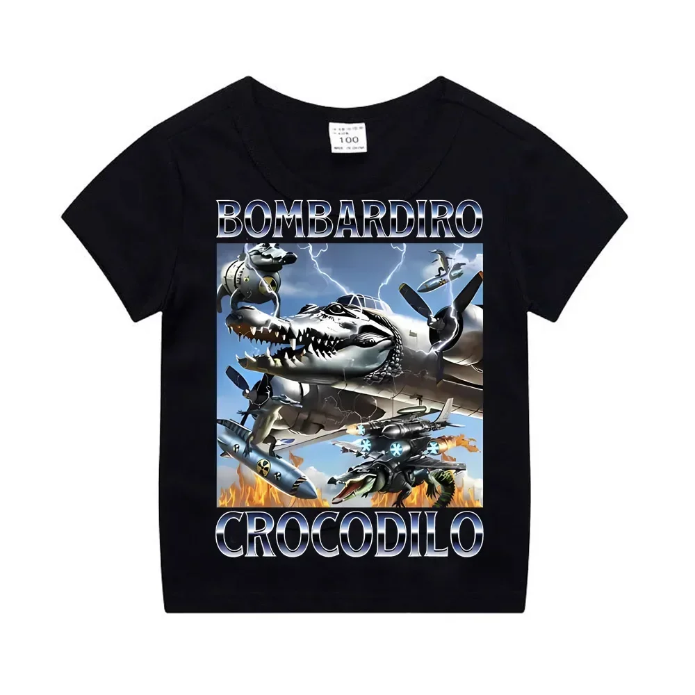 قميص أطفال بأكمام قصيرة بطباعة إيطالية مميزة، تي شيرت قطني صيفي للأطفال، ملابس عصرية مريحة للأولاد قميص أطفال بأكمام قصيرة بطباعة إيطالية مميزة، تي شيرت قطني صيفي للأطفال، ملابس عصرية مريحة للأولاد