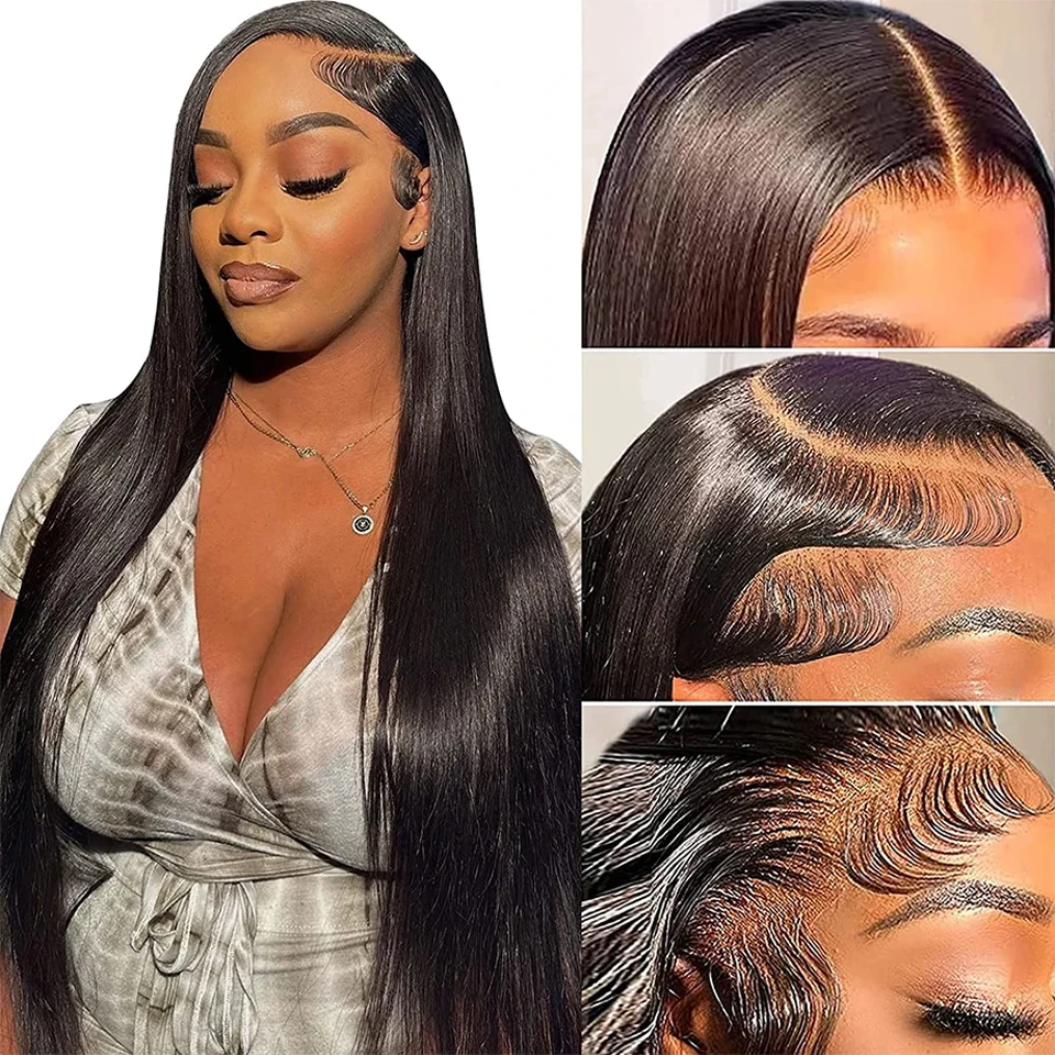 

Lumiere Glueless Preplucked Human Hair Wigs Ready To Wear Indian Straight 13x4 6x4 4x4 HD Lace Frontal Human Hair Wig Pre Cut