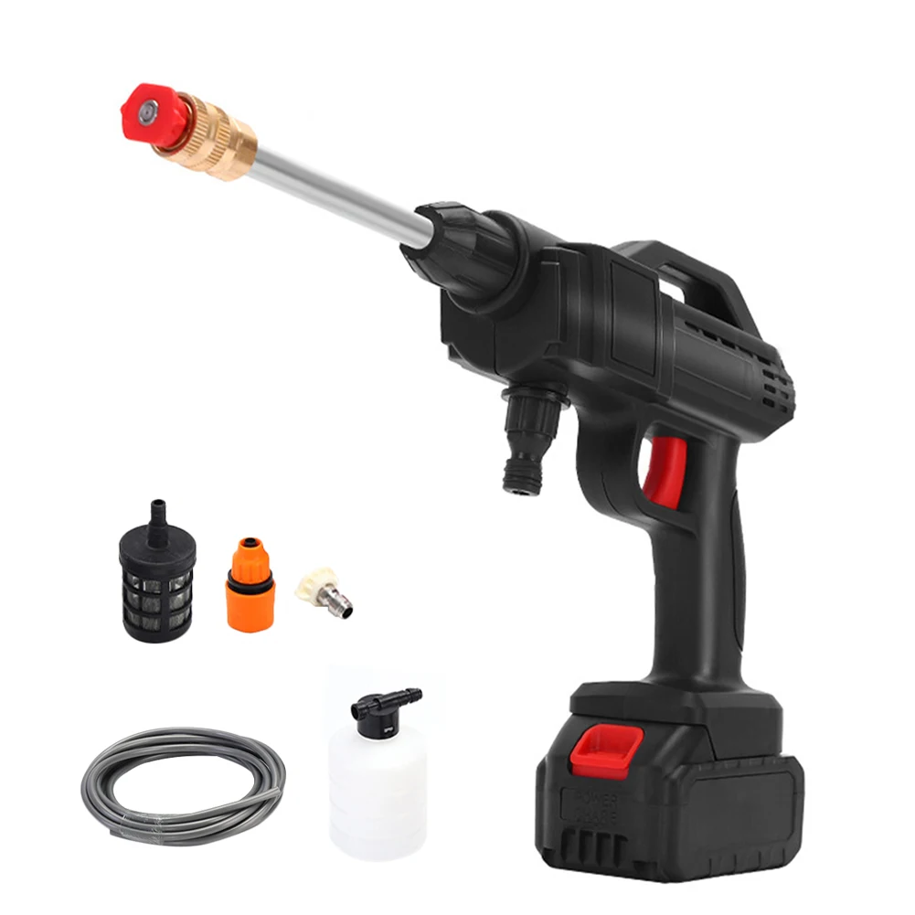 600W Cordless Pressure Washer 22BAR Portable Car Cleaner 24/48V Battery Operated High Pressure Washer Cleaning Spray Water Gun
600W Cordless Pressure Washer 22BAR Portable Car Cleaner 24/48V Battery Operated High Pressure Washer Cleaning Spray Water Gun