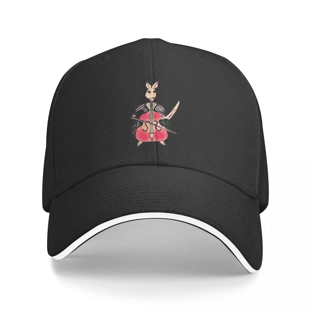 

New Kangaroo playing cello Baseball Cap Golf Icon New Hat Fluffy Hat Caps For Women Men's