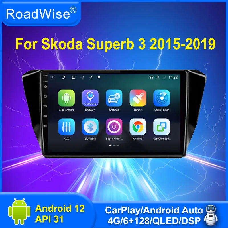 Автомобильный радиоприемник для Skoda Superb 3, 8 + 256, Android 12, мультимедийный проигрыватель для Skoda Superb 3, 2015, 2016, 2017, 2018, 2019, 4G, Wi-Fi, DSP, GPS, BT, DVD, Авторадио 2 Din
Автомобильный радиоприемник для Skoda Superb 3, 8 + 256, Android 12, мультимедийный проигрыватель для Skoda Superb 3, 2015, 2016, 2017, 2018, 2019, 4G, Wi-Fi, DSP, GPS, BT, DVD, Авторадио 2 Din