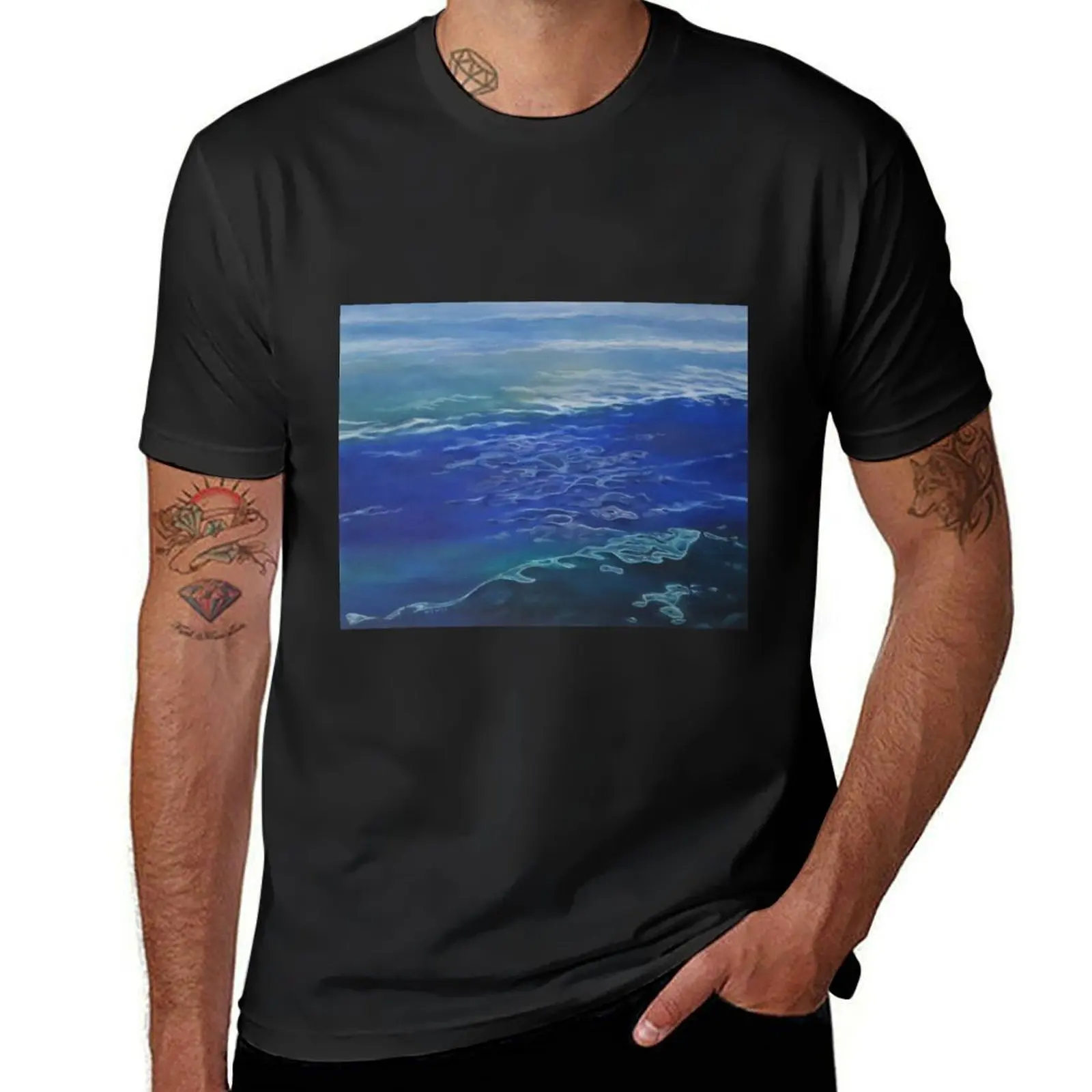 

Abstract ocean waves T-Shirt plain cute tops customs design your own plain white t shirts men