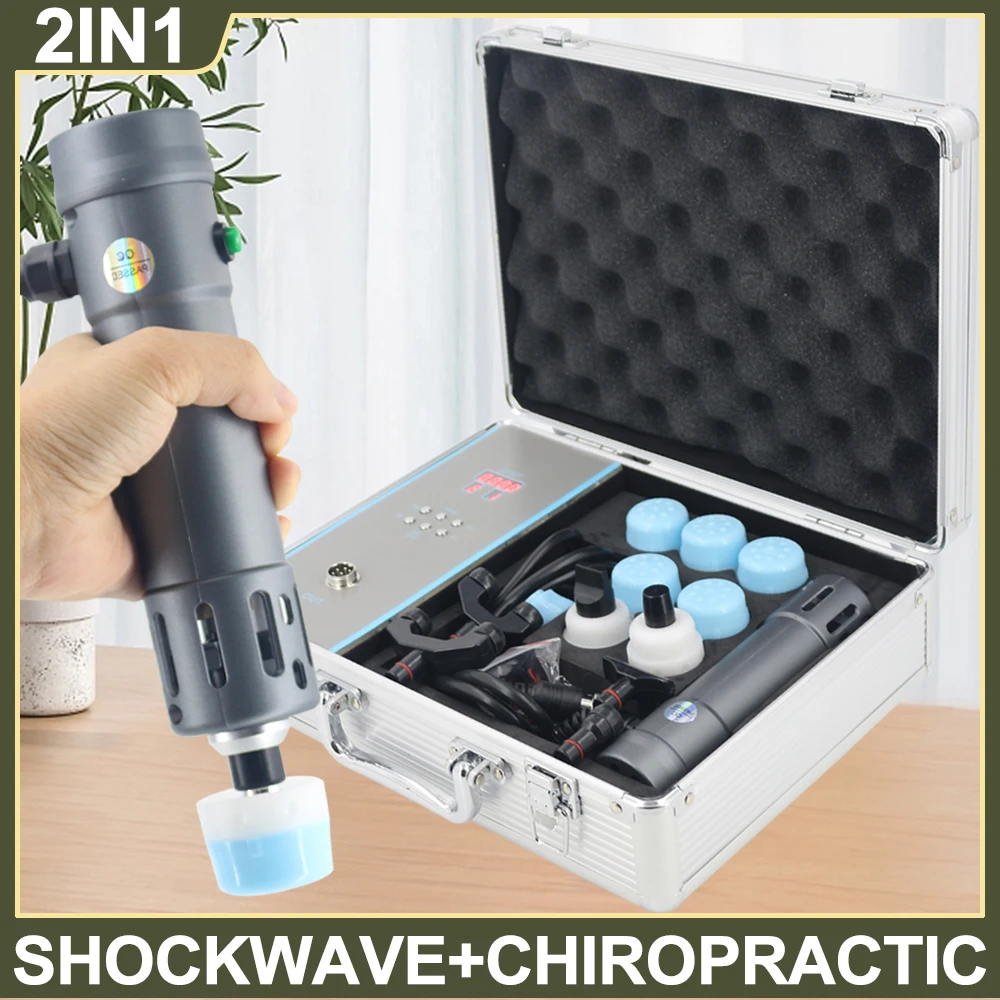 2 IN 1 Shockwave Therapy Machine Chiropractic Gun Physiotherapy Shock Wave For ED Limbs Pain Relief Muscle Relaxation Massager
2 IN 1 Shockwave Therapy Machine Chiropractic Gun Physiotherapy Shock Wave For ED Limbs Pain Relief Muscle Relaxation Massager