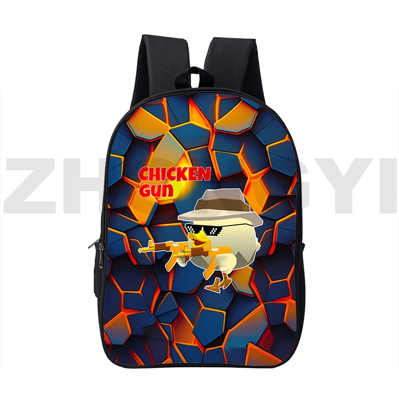 Mochila 3D Anime Chicken Gun Bag Cartoon Chicken Gun Game Backpack Travel Leisure Bagpack 16 Inch Waterproof School Bags Fashion
Mochila 3D Anime Chicken Gun Bag Cartoon Chicken Gun Game Backpack Travel Leisure Bagpack 16 Inch Waterproof School Bags Fashion
