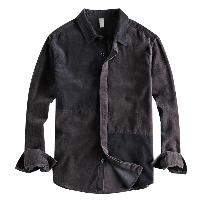 Мужские модные весенние вельветовые рубашки, повседневные Лоскутные рубашки с цветными блоками, брендовые дизайнерские топы
Мужские модные весенние вельветовые рубашки, повседневные Лоскутные рубашки с цветными блоками, брендовые дизайнерские топы