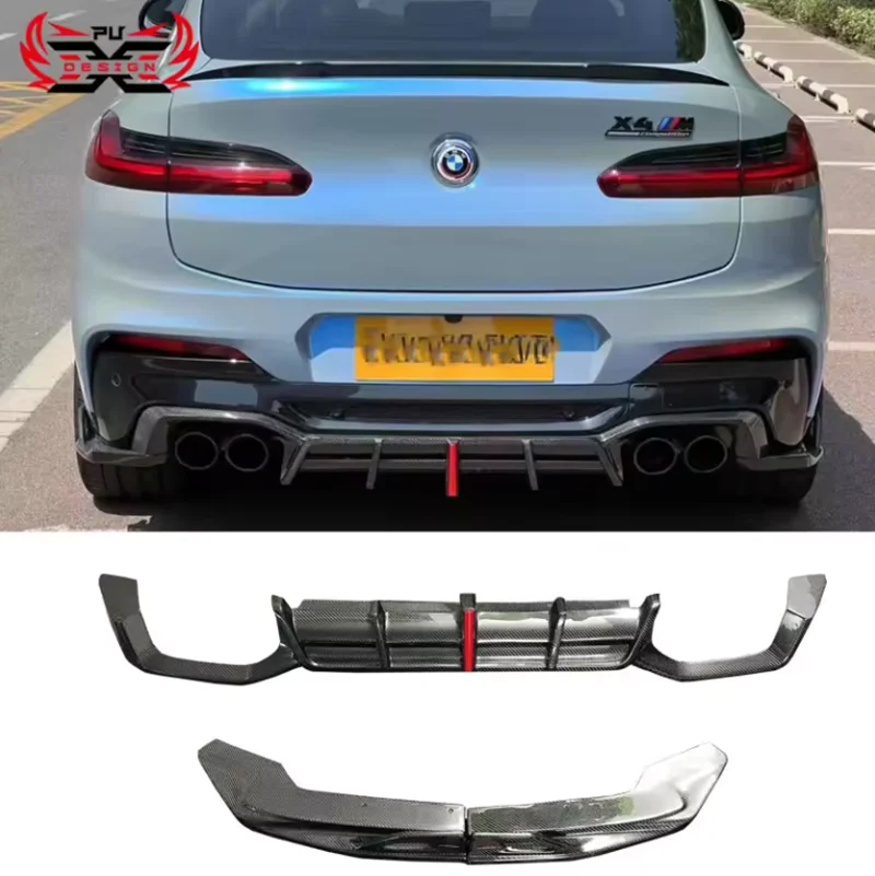 

Perfect Fit AE Style Rear Diffuser Rear Bumper Carbon Fiber Car Body Kit For BMW X3M F97 X4M F98 lci 2022 Bodykit