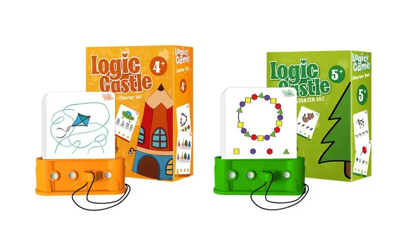 

Развивающий игровой набор для логического мышления, развивающая игрушка-головоломка Монтессори, игрушечный замок, игрушка для взаимодействия родителей и детей