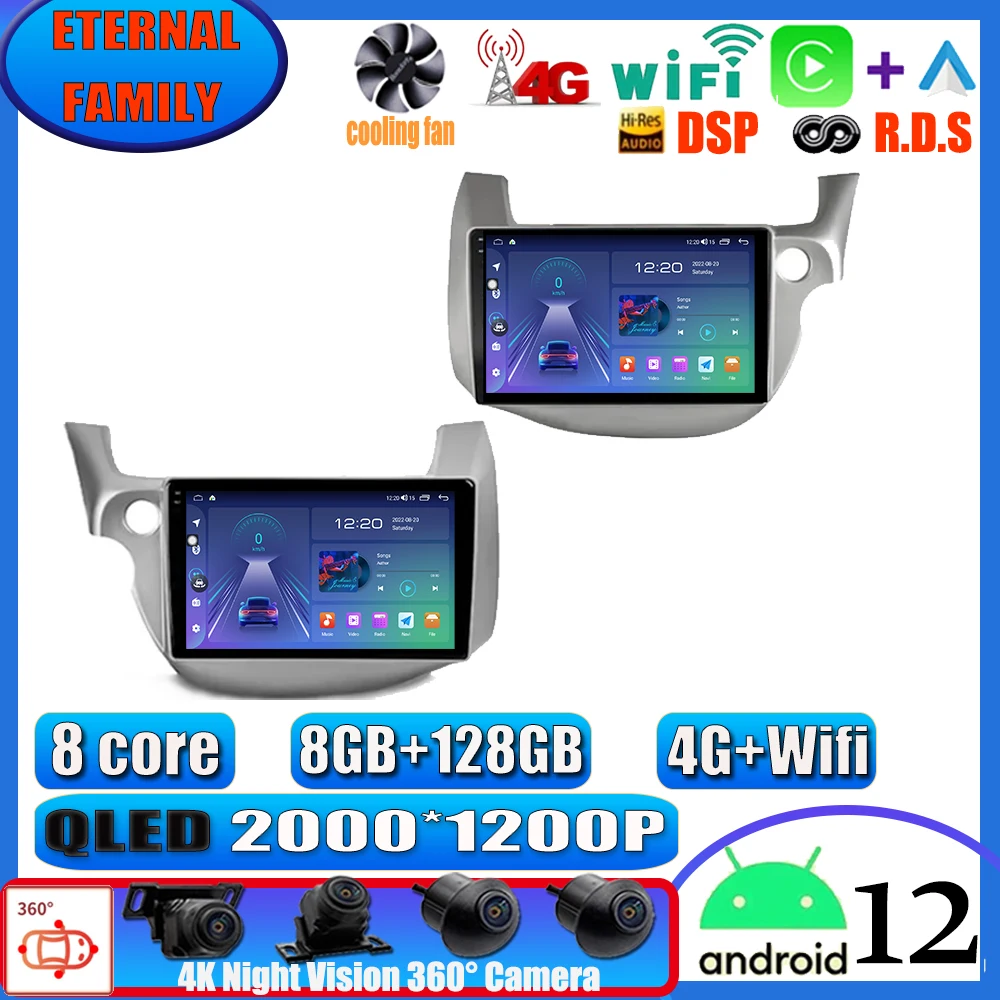 Android 13 для Honda Jazz 2 GG 2008 - 2014 Fit 2 GE GP GE 2007 - 2014 автомобильное радио мультимедийный видеоплеер навигация GPS Carplay
Android 13 для Honda Jazz 2 GG 2008 - 2014 Fit 2 GE GP GE 2007 - 2014 автомобильное радио мультимедийный видеоплеер навигация GPS Carplay