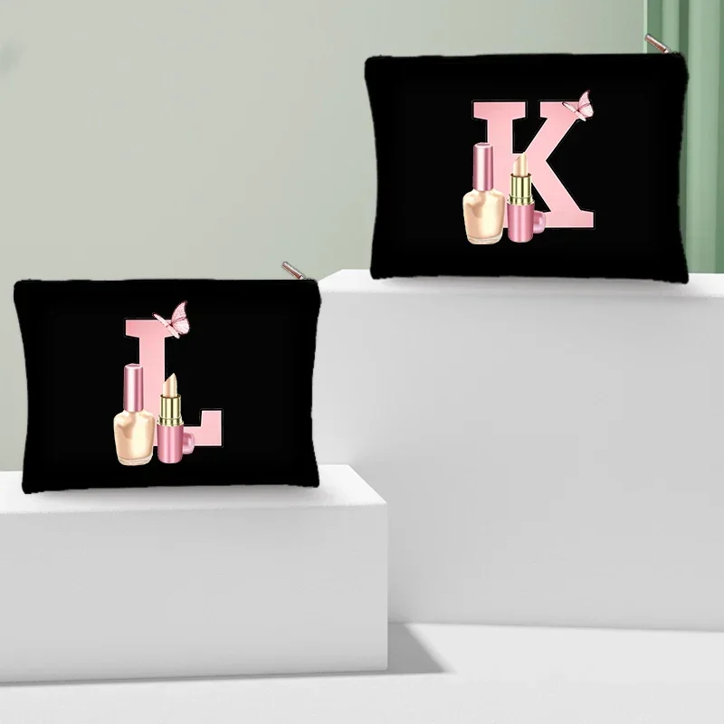 Women Black Zipper Makeup Bag Travel Toilet Liquid Foundation Perfume Cosmetics Bags Luxury Designer Organizer Gift for Friends
Women Black Zipper Makeup Bag Travel Toilet Liquid Foundation Perfume Cosmetics Bags Luxury Designer Organizer Gift for Friends