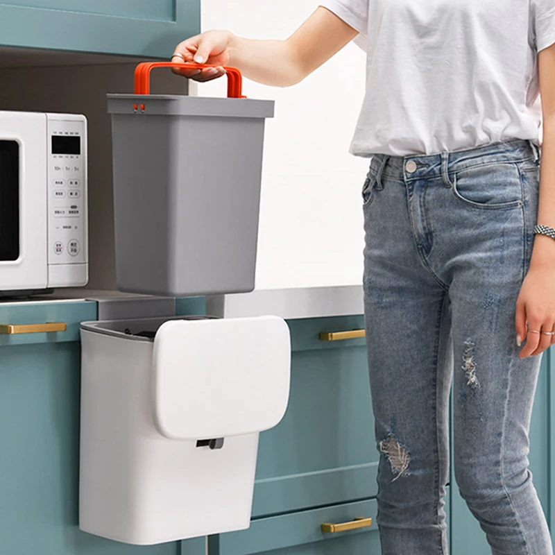 Wall Mounted Trash Can Hanging Trash Can Kitchen Bathroom Toilet Living Room WIth Lid Garbage Container Bucket Organization
Wall Mounted Trash Can Hanging Trash Can Kitchen Bathroom Toilet Living Room WIth Lid Garbage Container Bucket Organization