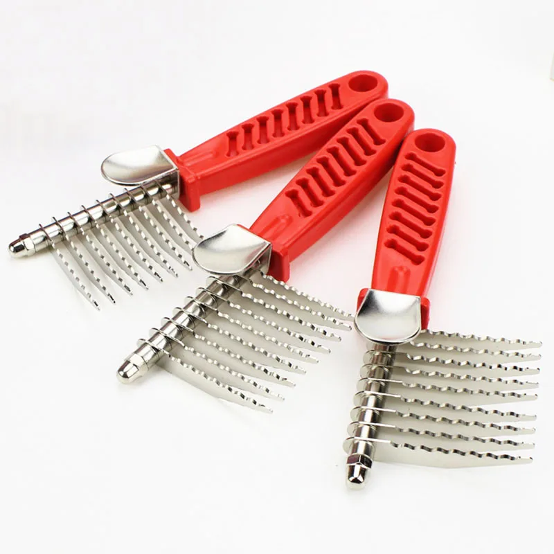 Stainless Steel Rake Comb for Pets, Dematting Comb, Slicker Brush, Dog Grooming Tools for Cat, Rabbit, Long Haired Breed Pets
Stainless Steel Rake Comb for Pets, Dematting Comb, Slicker Brush, Dog Grooming Tools for Cat, Rabbit, Long Haired Breed Pets