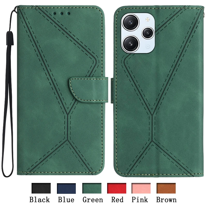 

Protect Case Cover For Xiaomi Redmi 12 4G Leather Cases Redmi12 5G Wallet Bags Flip Card Slots Coque For Redmi 12 6.79 inches