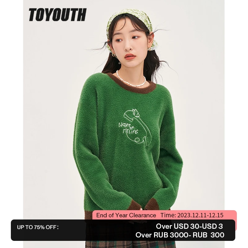Toyouth Women Plush Sweater 2022 Winter Long Sleeve O Neck Loose Knitted Pullover Retro Color Blocking Cute Casual Chic Tops
Toyouth Women Plush Sweater 2022 Winter Long Sleeve O Neck Loose Knitted Pullover Retro Color Blocking Cute Casual Chic Tops