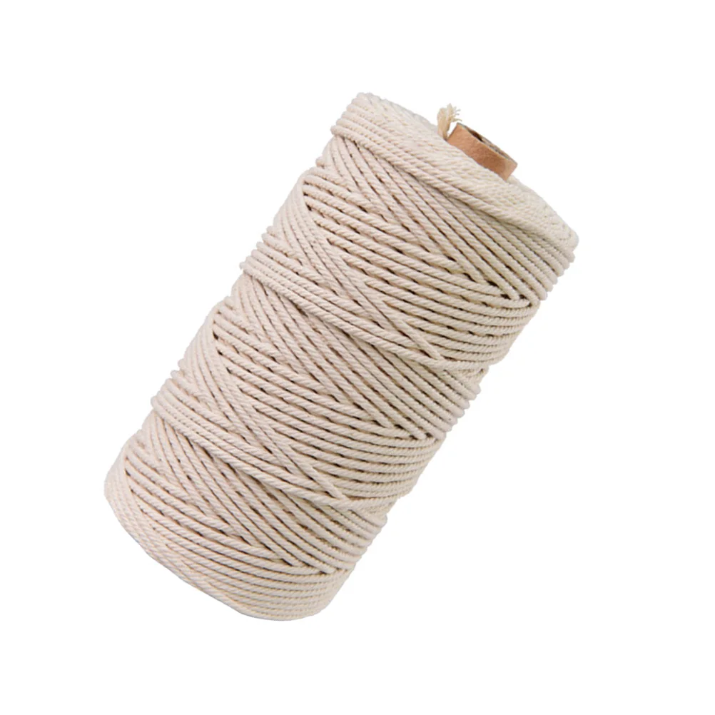 Natural Cotton Rope for Macrame Crafts - 200M 5 Sd6dae3bd309e465aac2cfc27d183941do