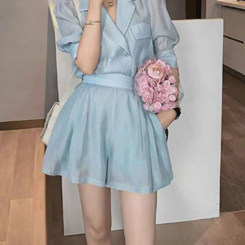 Summer 2024 New Elegant Fashion Solid Puff Sleeve Pockets Chiffon Casual Suit Shorts Two Piece Set Office Lady Vocation Clothing
Summer 2024 New Elegant Fashion Solid Puff Sleeve Pockets Chiffon Casual Suit Shorts Two Piece Set Office Lady Vocation Clothing