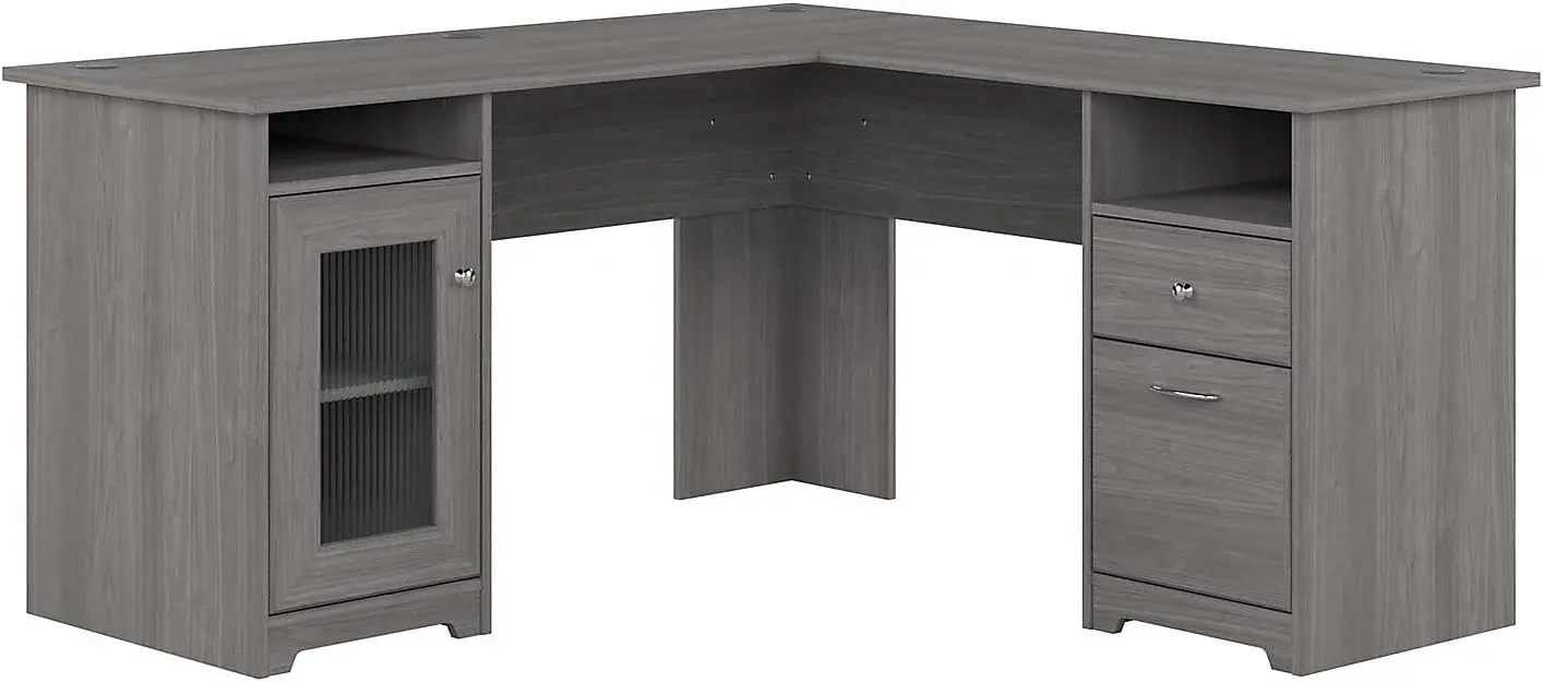 Bush Furniture Cabot L Shaped Computer Desk in Modern Gray | Corner Table with Drawers and Storage for Personal Home
Bush Furniture Cabot L Shaped Computer Desk in Modern Gray | Corner Table with Drawers and Storage for Personal Home