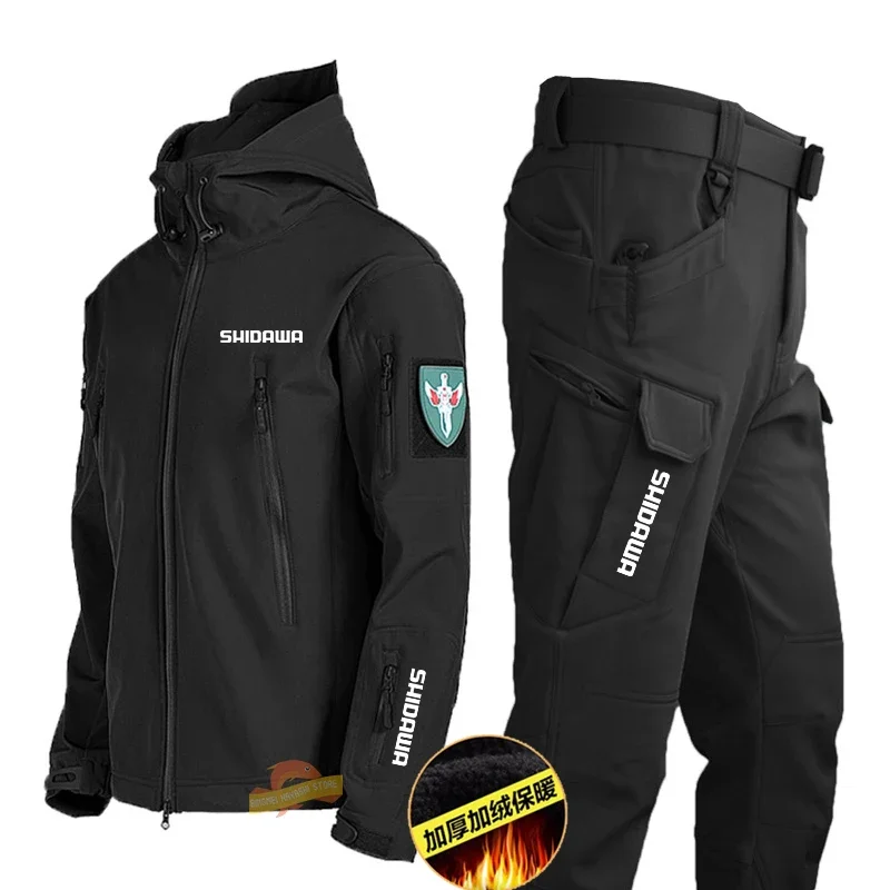 Men's Winter Soft Shell Tactical Fishing Jacket Army Combat Climbing Pants Outdoor Fleece Warm Windproof Waterproof Fishing Suit
Men's Winter Soft Shell Tactical Fishing Jacket Army Combat Climbing Pants Outdoor Fleece Warm Windproof Waterproof Fishing Suit