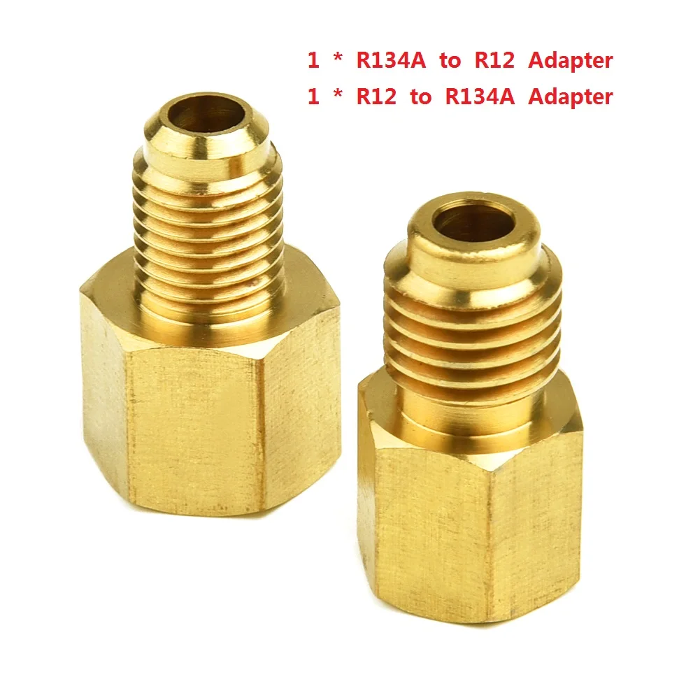 2PCS R12 To R134a R134a To R12 Adapter Kit 1/4'' Female Flare With O-Ring X 1/2'' Acme Male Automobile Refrigeration Adapters
2PCS R12 To R134a R134a To R12 Adapter Kit 1/4'' Female Flare With O-Ring X 1/2'' Acme Male Automobile Refrigeration Adapters